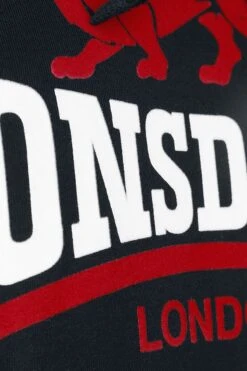 "LANGWELL" Trui Met Capuchon Zwart Van Lonsdale London -Sportkleding 538614d2