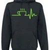 "Coffee ECG" Trui Met Capuchon Zwart Van Food -Sportkleding 542979a