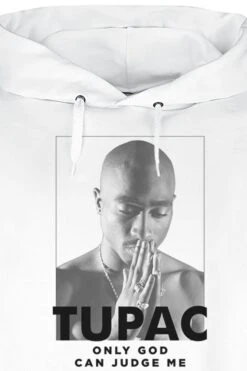 "Prayer" Trui Met Capuchon Wit Van Tupac Shakur -Sportkleding 545423d