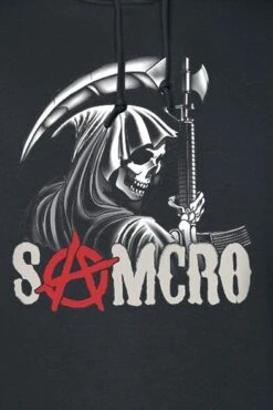 "Reaper - Chopper" Trui Met Capuchon Zwart Van Sons Of Anarchy -Sportkleding 545772d