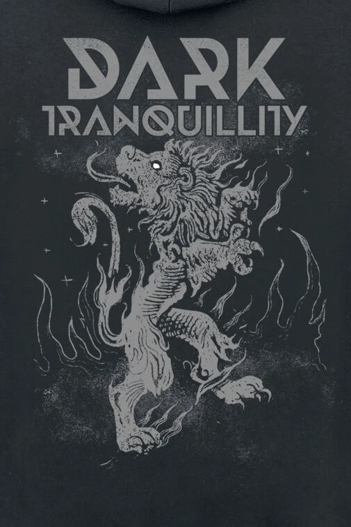 "Lion" Trui Met Capuchon Zwart Van Dark Tranquillity 5 "Lion" Trui Met Capuchon Zwart Van Dark Tranquillity - Afbeelding 3