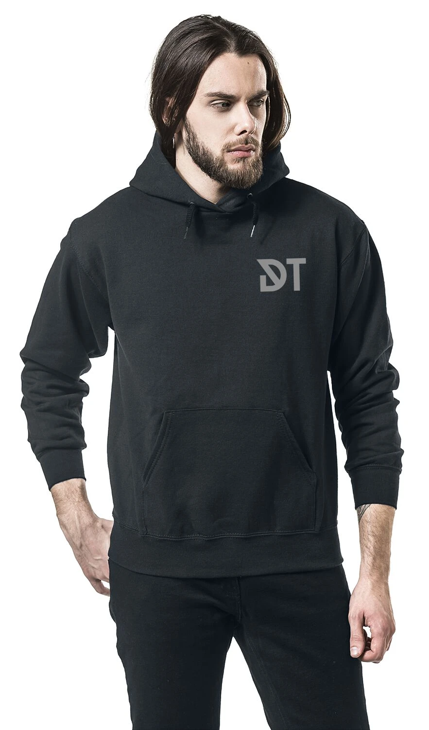 "Lion" Trui Met Capuchon Zwart Van Dark Tranquillity 6 "Lion" Trui Met Capuchon Zwart Van Dark Tranquillity - Afbeelding 4