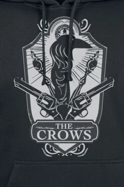 "The Crows" Trui Met Capuchon Zwart Van Shadow & Bone -Sportkleding 549587d