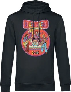 "Death Metal Sing - Along" Trui Met Capuchon Zwart Van Steven Rhodes