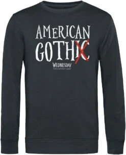 "American Goth" Sweatshirts Zwart Van Wednesday